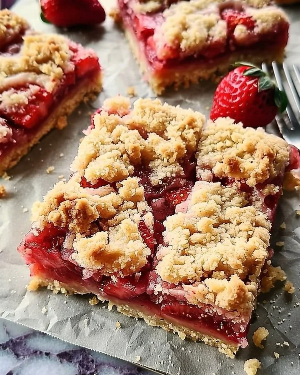 Strawberry Crumb Bars