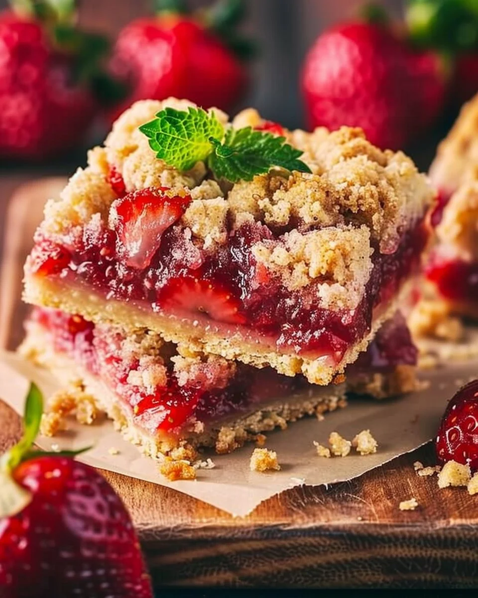 Strawberry Crumb Bars