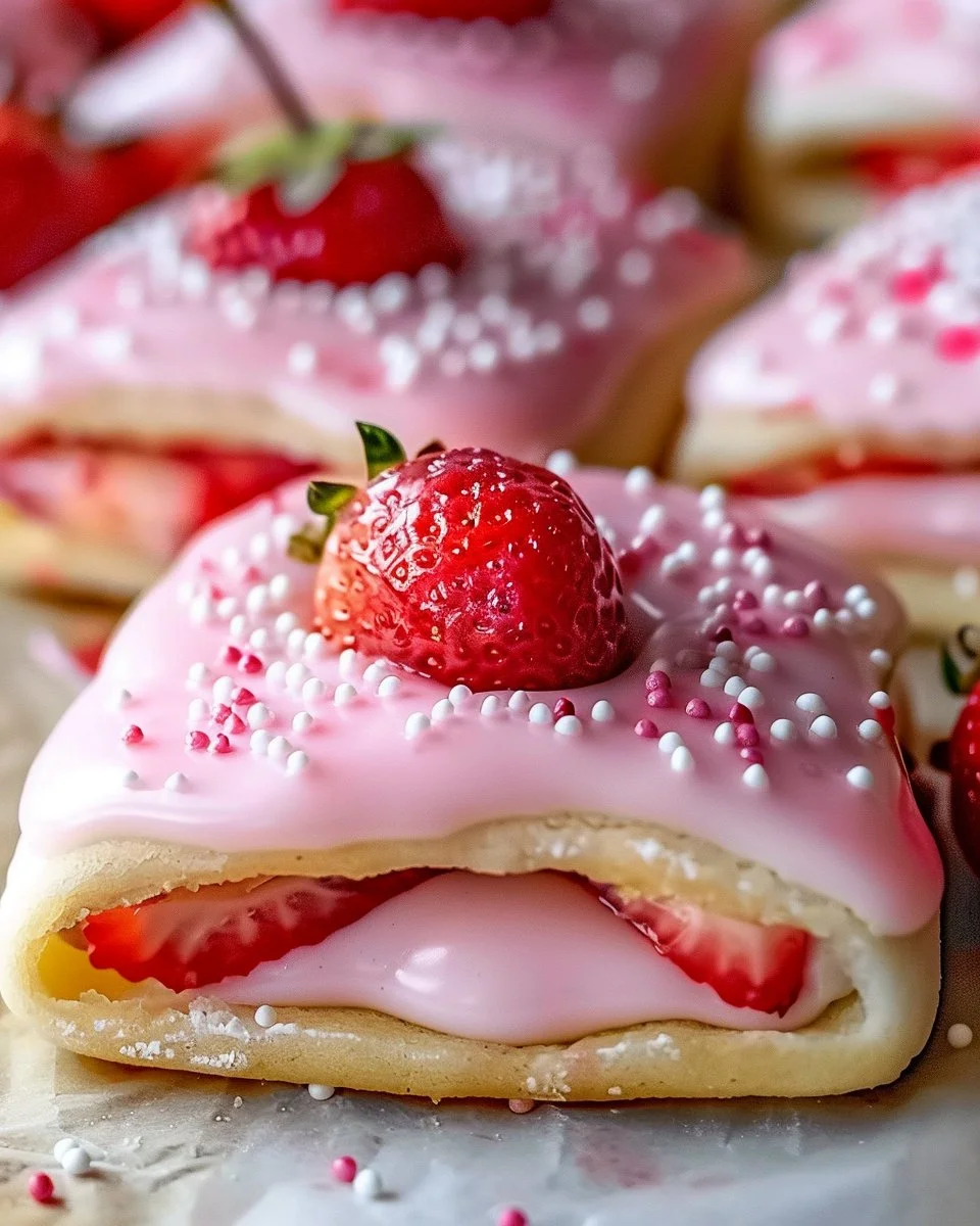Strawberry Pop Tart Sugar Cookies