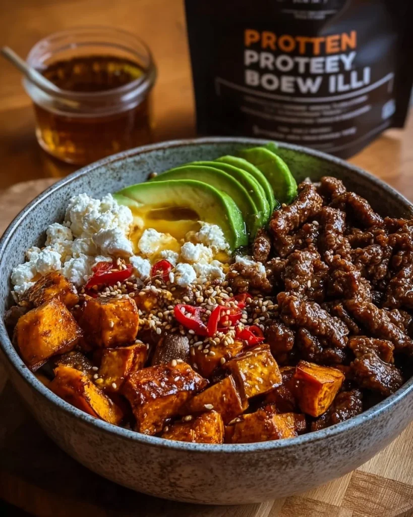 45g protein hot honey beef bowl sweet spicy pe 2026 04 20 235122 819x1024 1