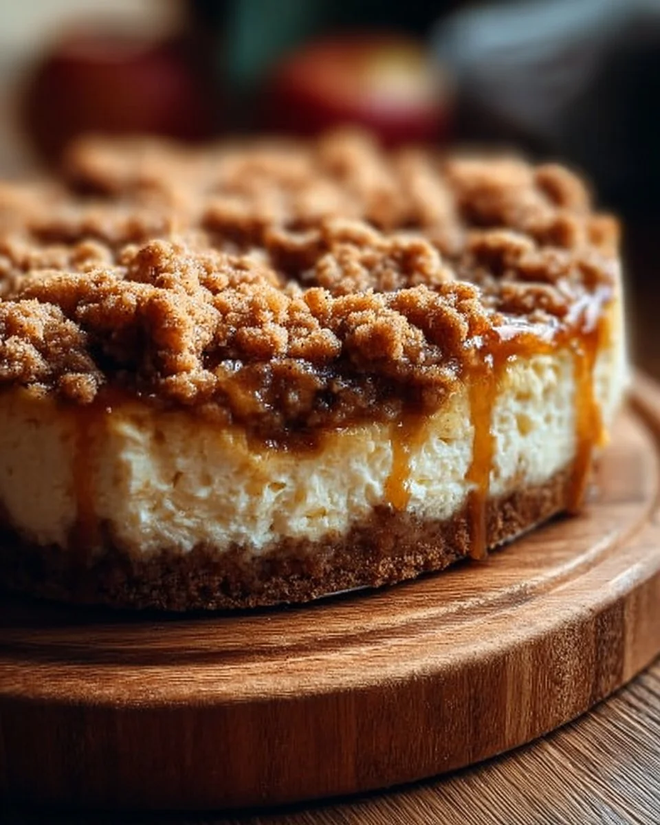 Apple Crumble Cheesecake