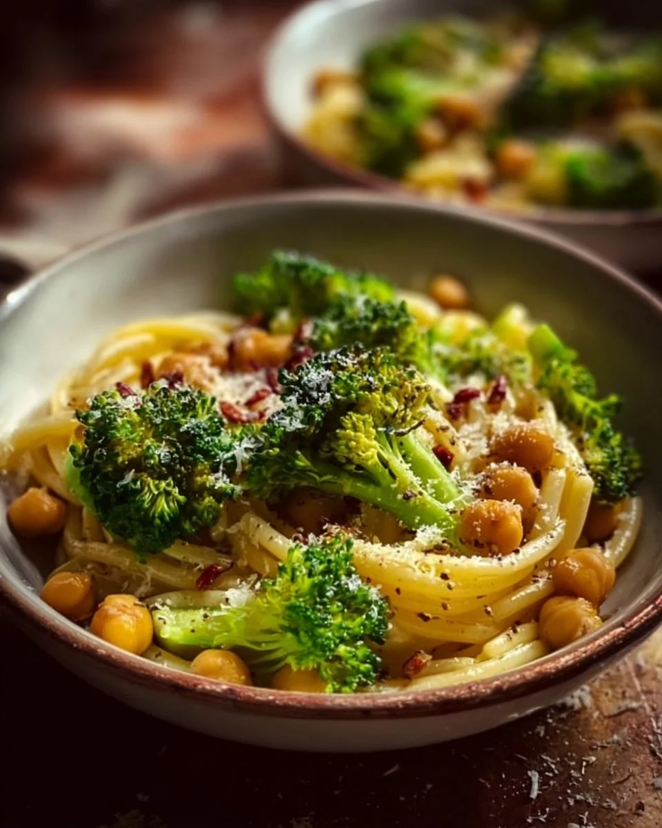Broccoli Chickpea Pasta