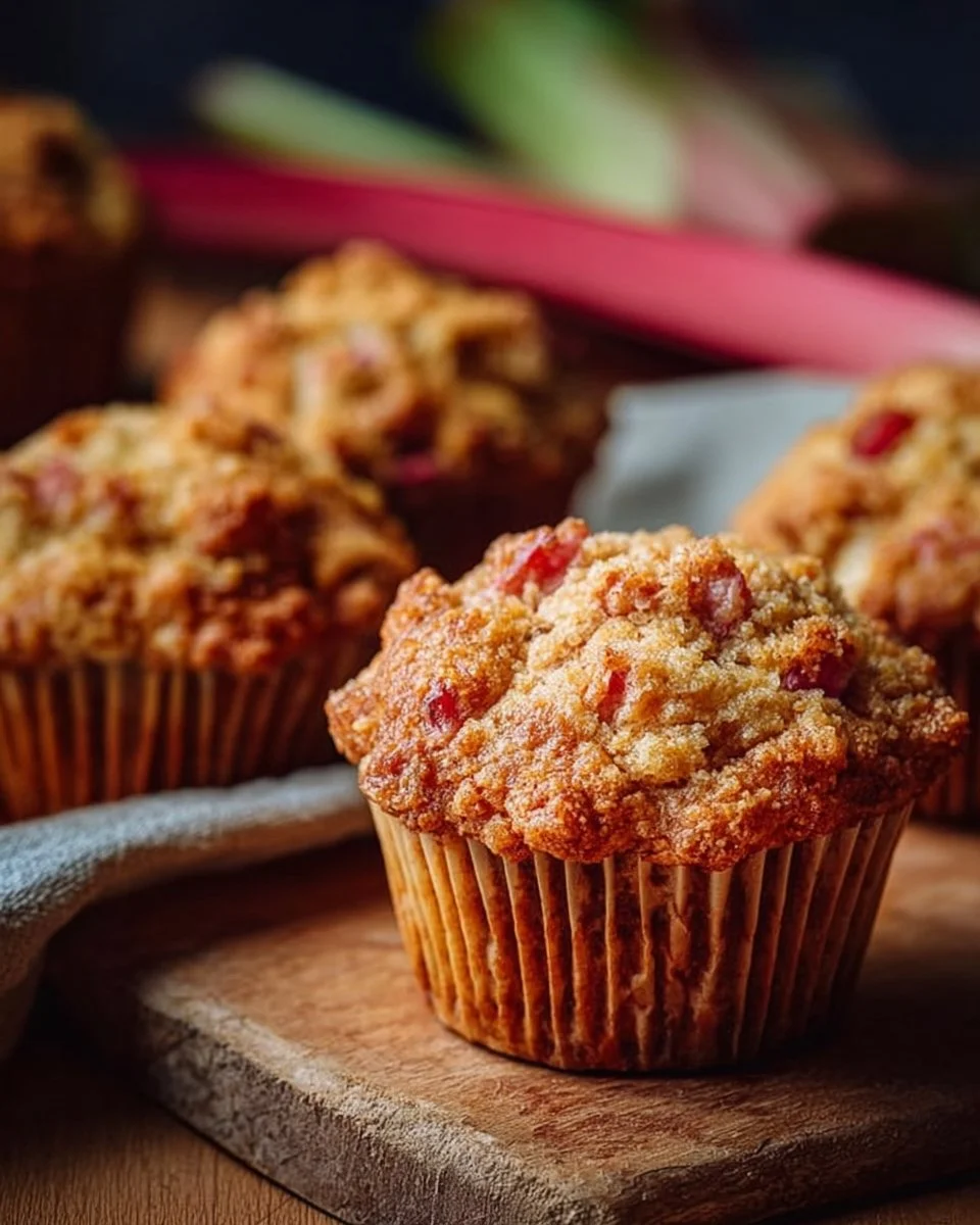 Classic Rhubarb Muffins
