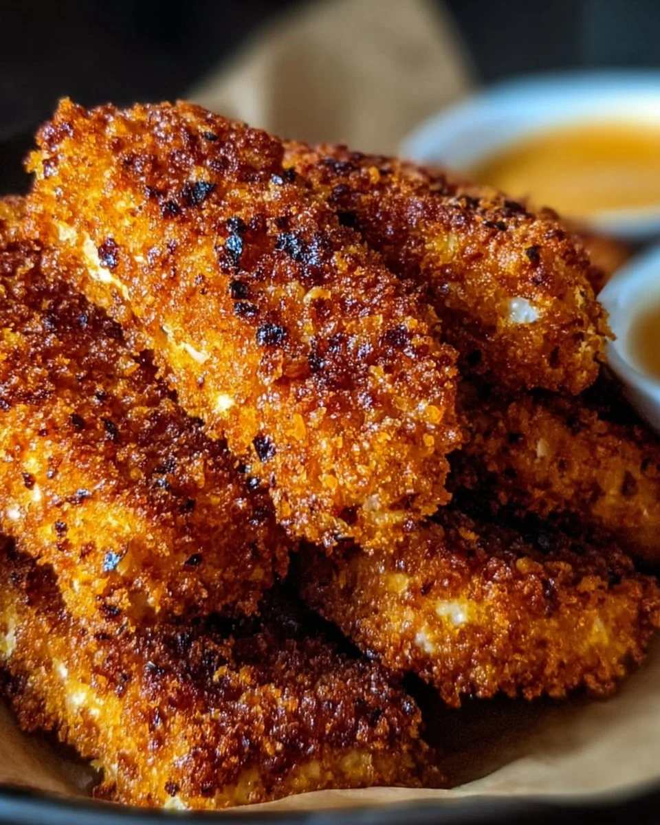 Crispy Baked Honey Mustard Tofu Tenders