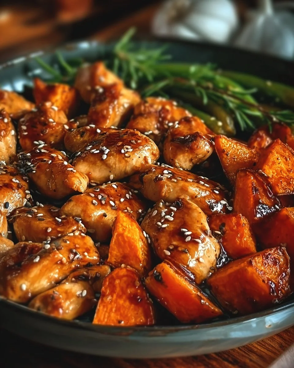 Discover the Best Honey Garlic Chicken and Sweet Potato Recipe for a Quick and Delicious Dinner