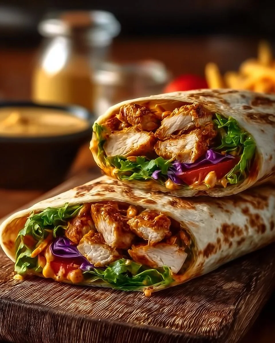 Peanut Chicken Wrap