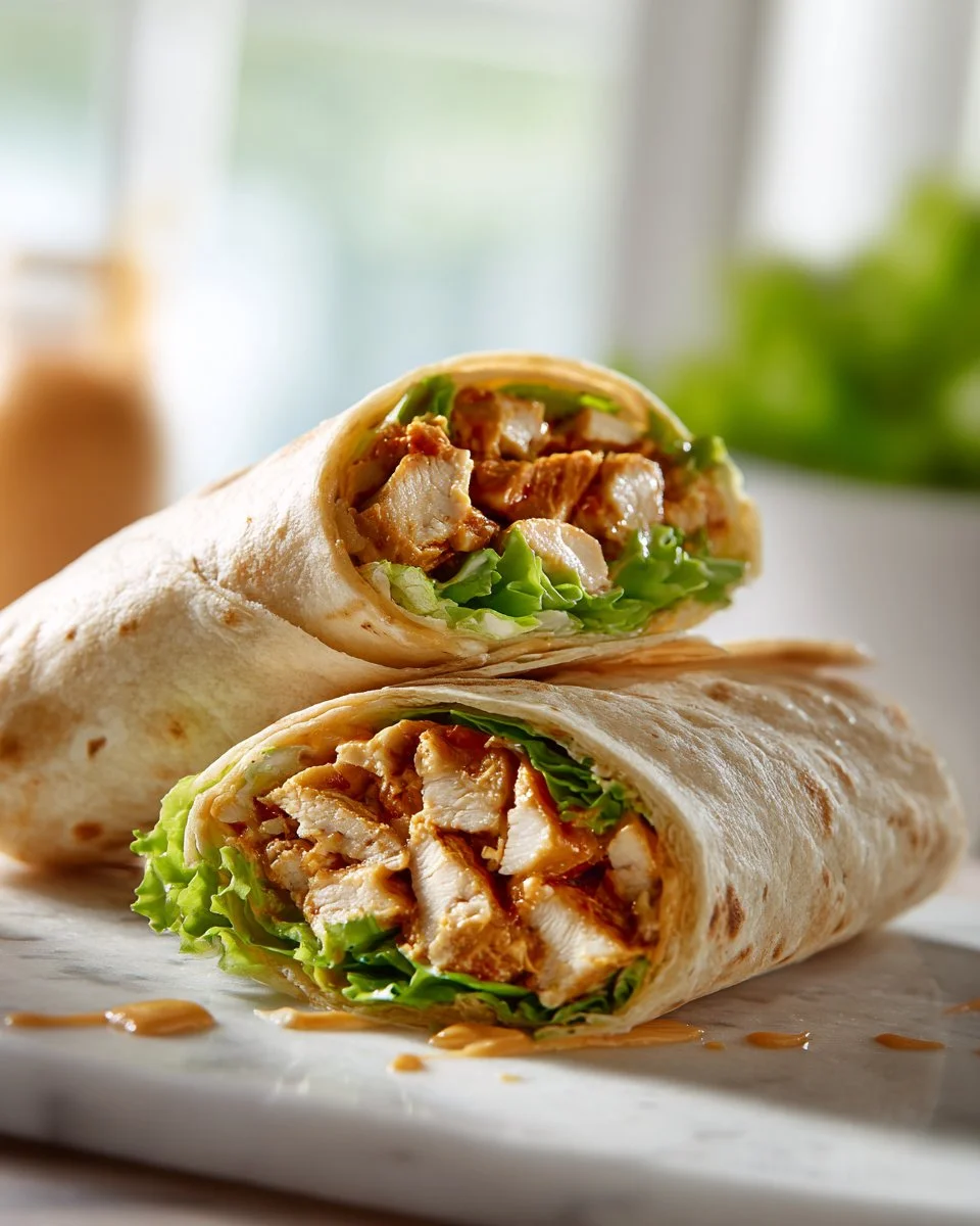 Peanut Chicken Wrap