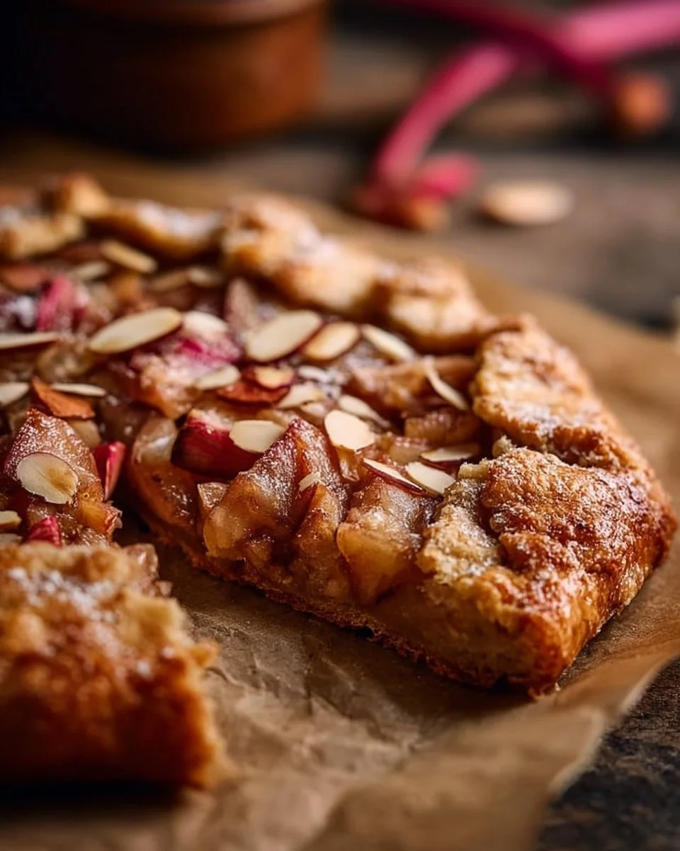 Rhubarb Almond Galette