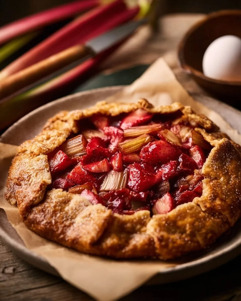 Strawberry Rhubarb Galette