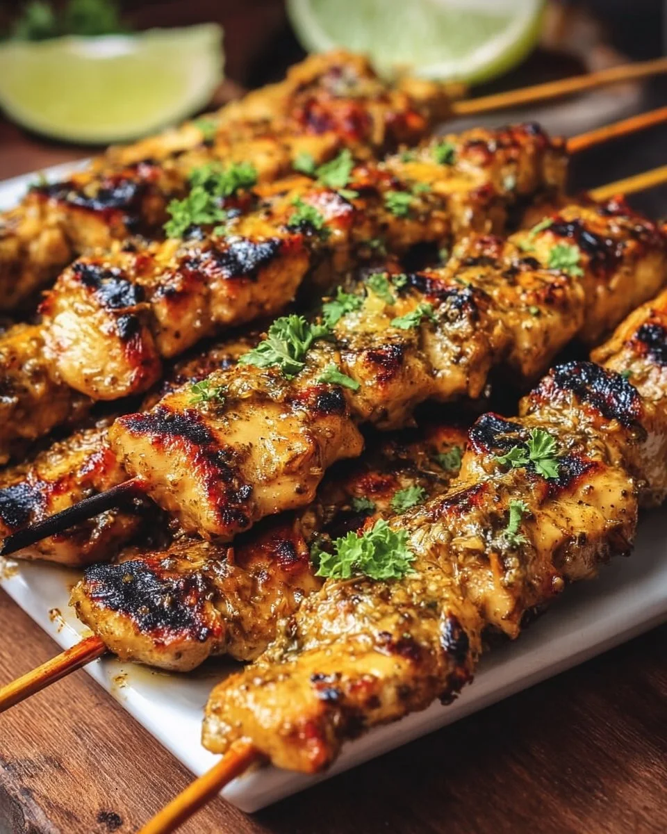 Thai Coconut Chicken Skewers 2 Thai Coconut Chicken Skewers