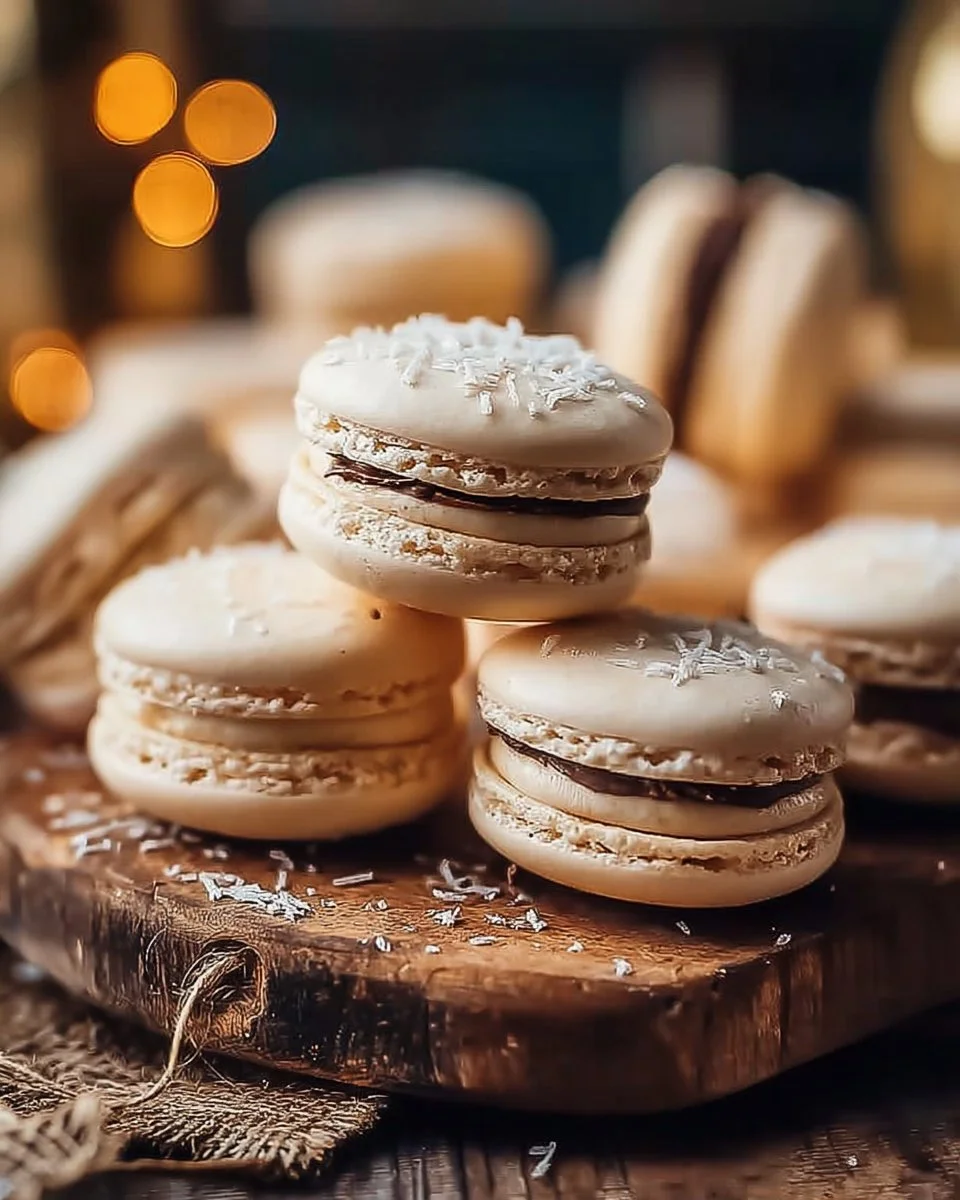 Vanilla Macarons 3 Vanilla Macarons